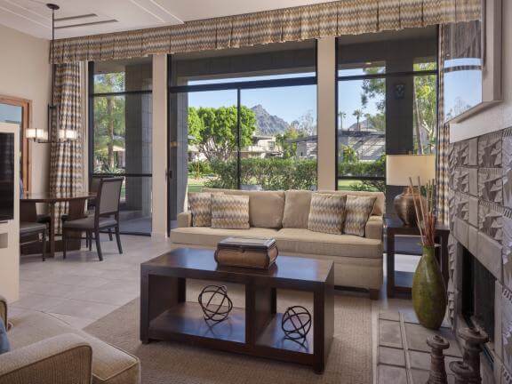 Villa Suite Living Room | Accommodations at Arizona Biltmore