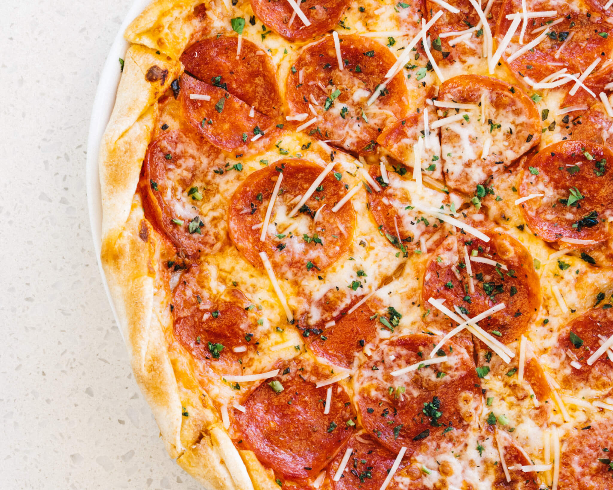 Pepperoni Pizza at Paradise Pool