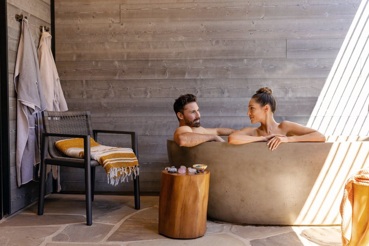 Couple in the Spa tub